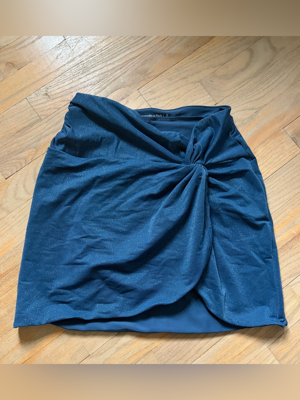 Abercrombie Dark Blue Shimmer Cover Up Skirt Medium